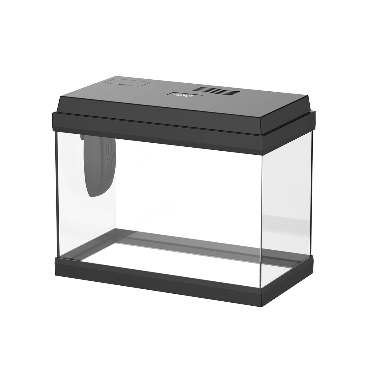 AQPET AQUARIUM SIMPLY LED 30 SCHWARZ KOMPLETT MIT LICHT UND FILTER - 39X22X30 H CM