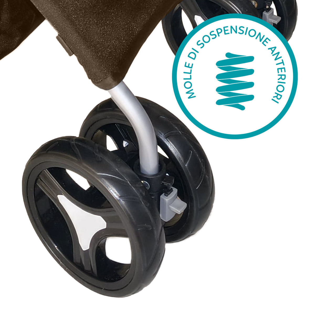 AQPET FRIENDS Bequemer und praktischer Kinderwagen für Hunde mittlerer/kleiner Größe für Hunde und Katzen Sichere Reise
