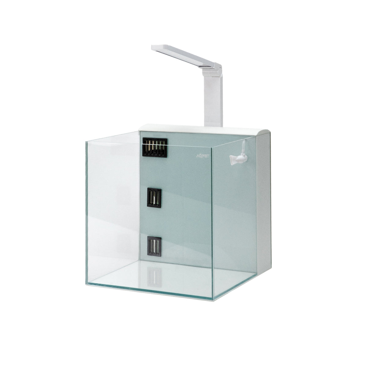 AQPET KUBIC 30 REAR WEISS - MIT HINTEREM FILTER - 30X30X30 CM 5MM