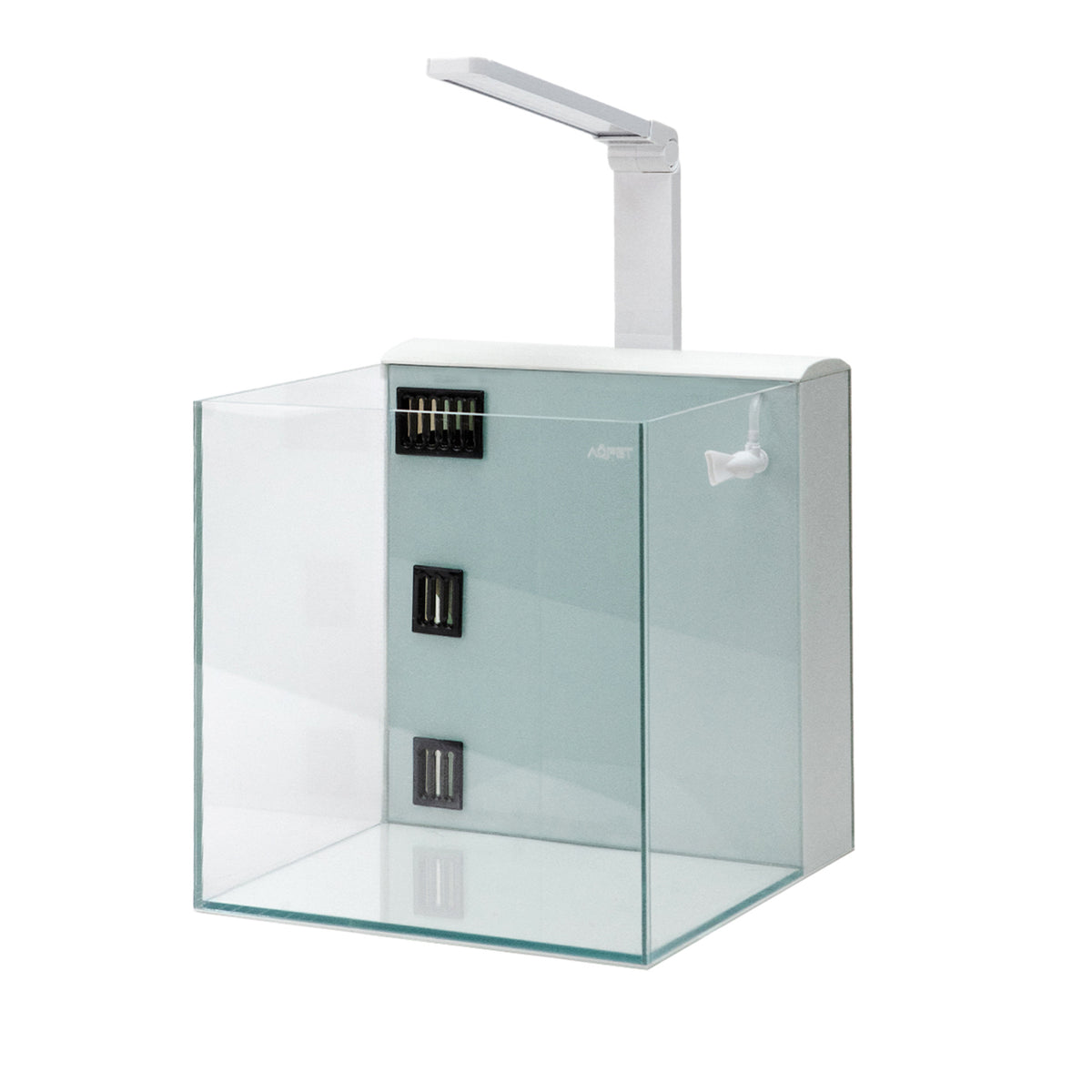 AQPET KUBIC 50 HINTEN WEISS - MIT HINTERFILTER - 50X50X50 CM 8MM