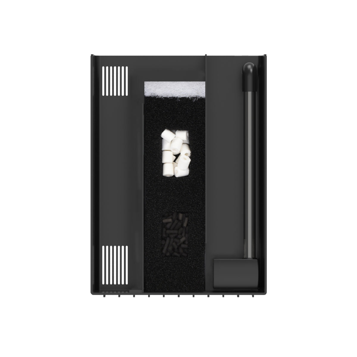 AQPET AQUARIUM SIMPLY LED 100 WEISS KOMPLETT DOPPELBELEUCHTUNG FILTER UND HEIZUNG - 80X32X45 H CM