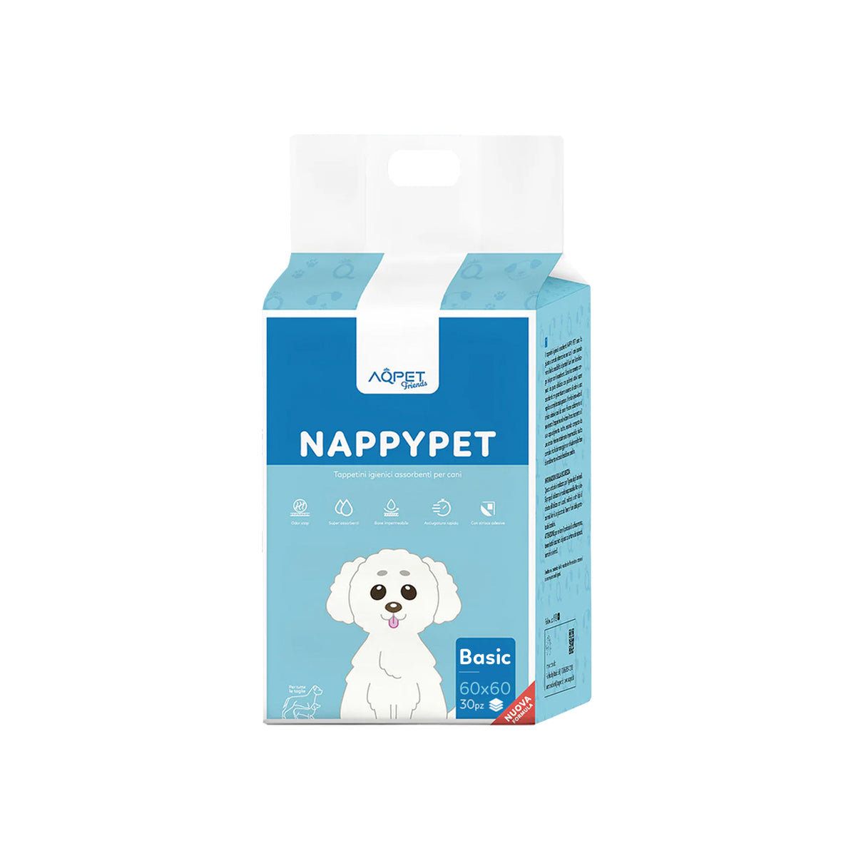 AQPET FRIENDS Trainingspads Basic Größe 30 Stück Für Hunde Ultra Saugfähig Geruchshemmend Wasserdicht Welpentraining Haushaltshygiene Tägliche Hygiene