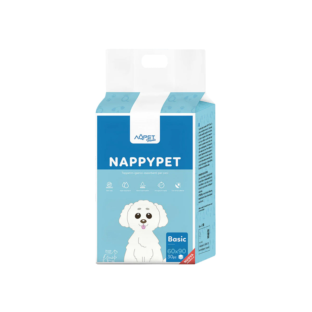 AQPET FRIENDS Trainingspads Basic Größe 30 Stück Für Hunde Ultra Saugfähig Geruchshemmend Wasserdicht Welpentraining Haushaltshygiene Tägliche Hygiene
