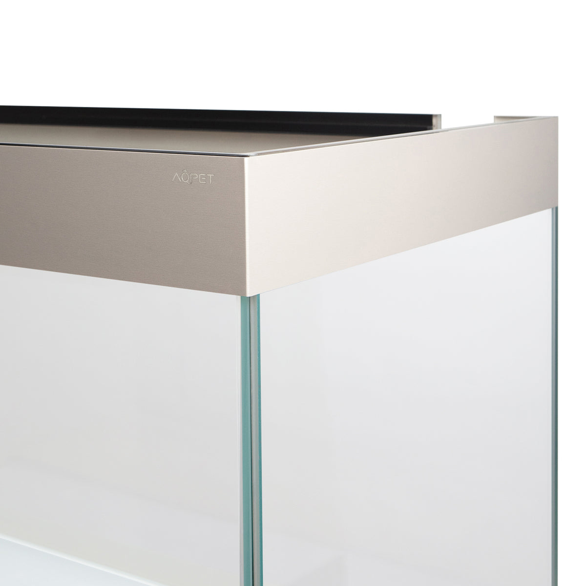 AQPET AQUARIUM RIVERIUM PLUS 90X50X55 H - 10 MM EXT. - MIT LED-BELEUCHTUNG, AUSSENFILTER UND TAUBENGRAUEM UNTERSCHRANK