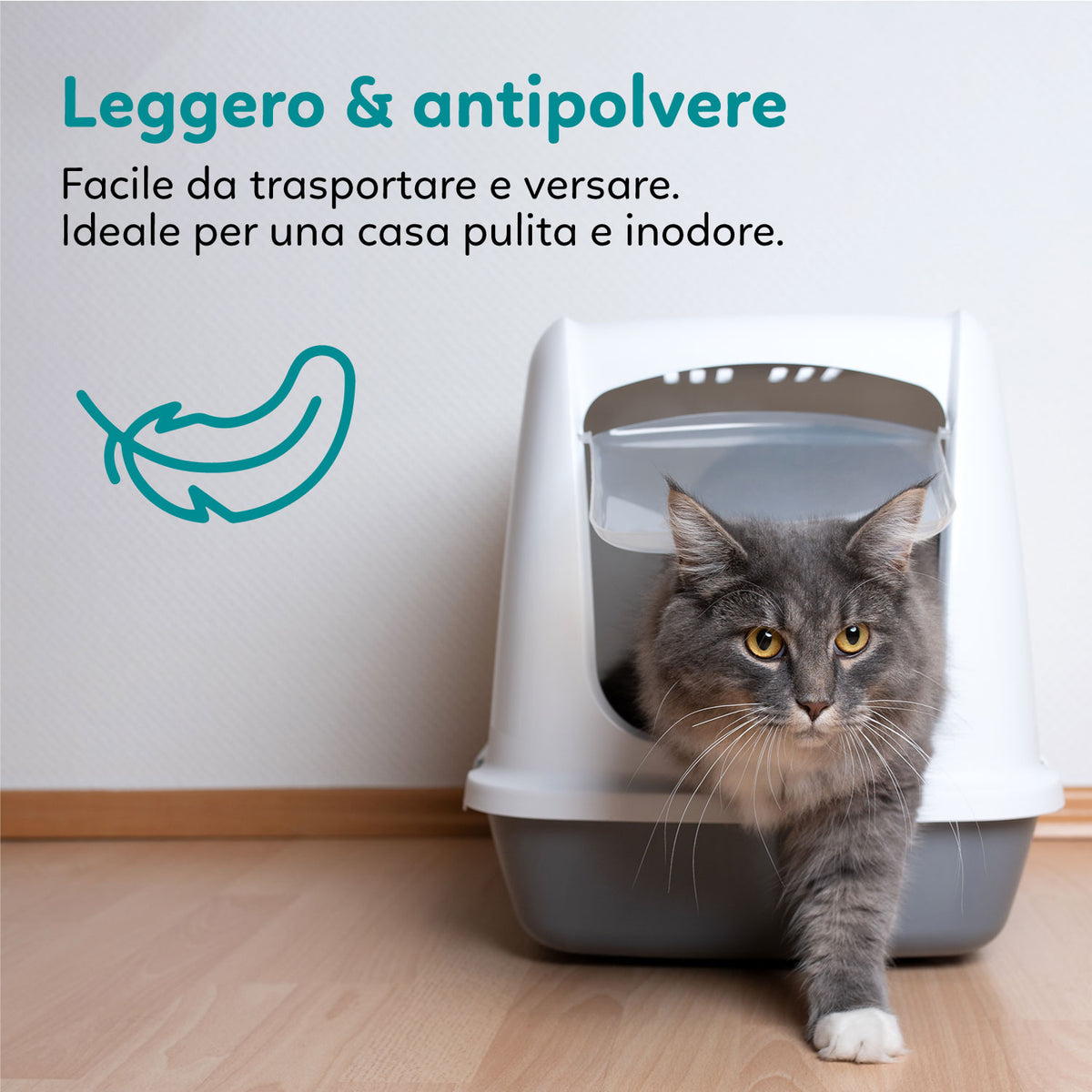 AQPET FRIENDS Katzenstreu aus Silikon, Talkumpuderduft, für Katzen, supersaugfähig, geruchshemmend, Katzenhygiene