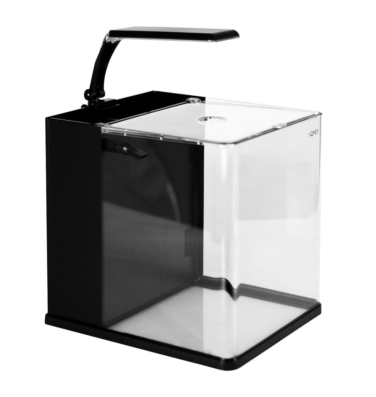 AQPET GLAS-AQUARIUM QUBE 25 KOMPLETTSET LICHT + PUMPE + FILTERMATERIALIEN