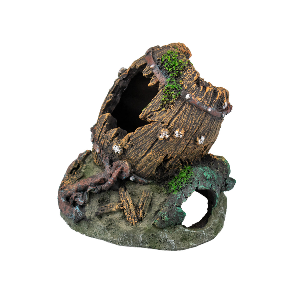 AQPET DECORART DEKORATION FÜR AQUARIEN MOD. DEEP BARREL 12,5*11*12,5