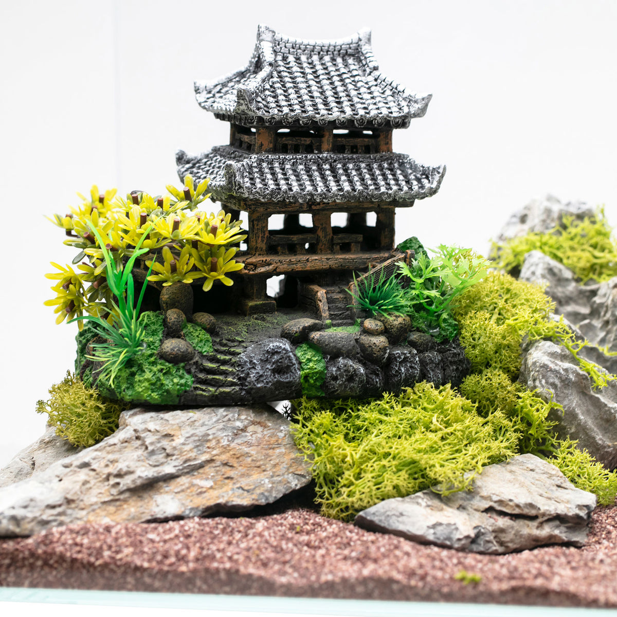 AQPET DECORART DEKORATIONEN FÜR AQUARIEN MOD. JAPAN TEMPEL 20*13.5*16
