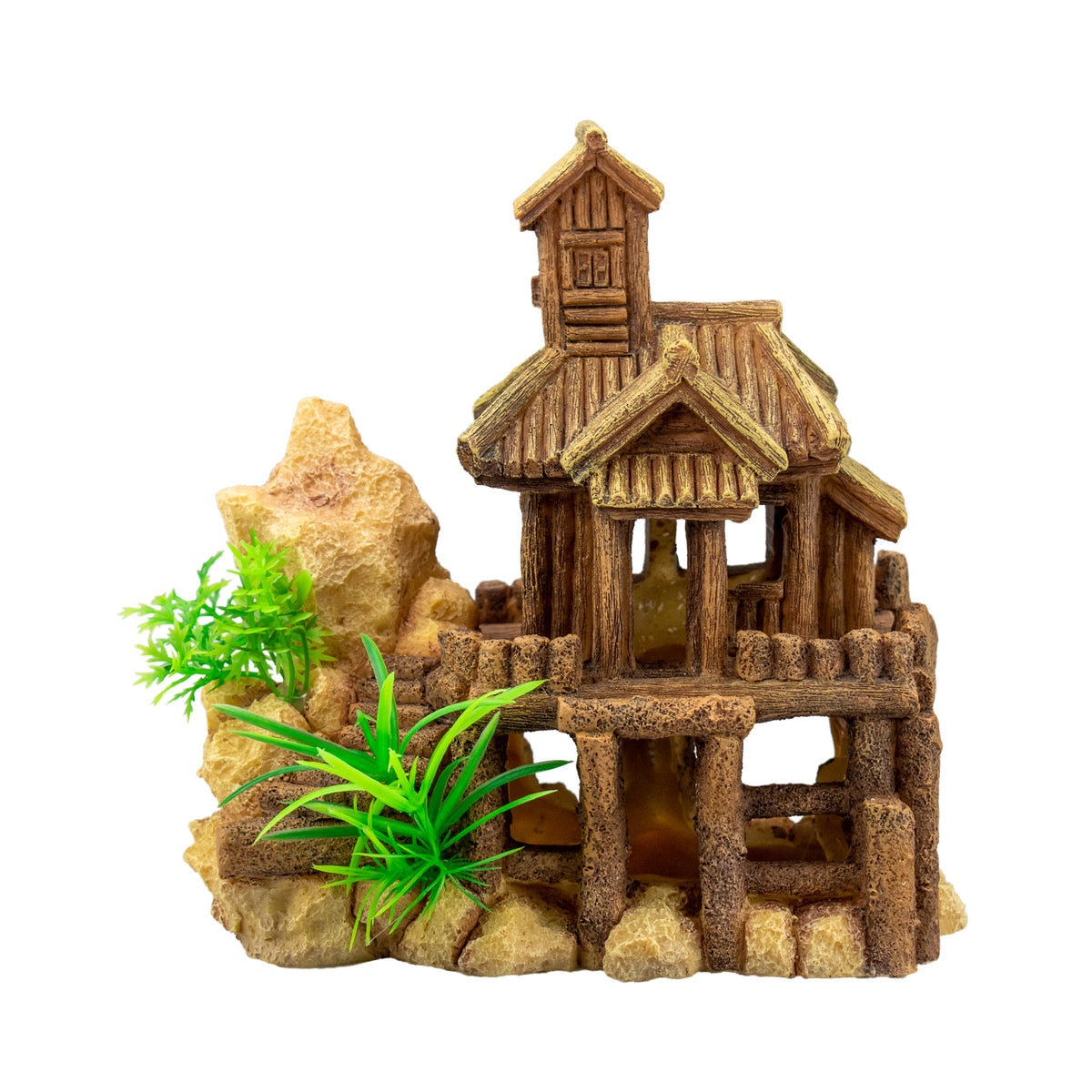AQPET DECORART AQUARIUMDEKORATION MOD. WOOD CASTLE 19*13*19