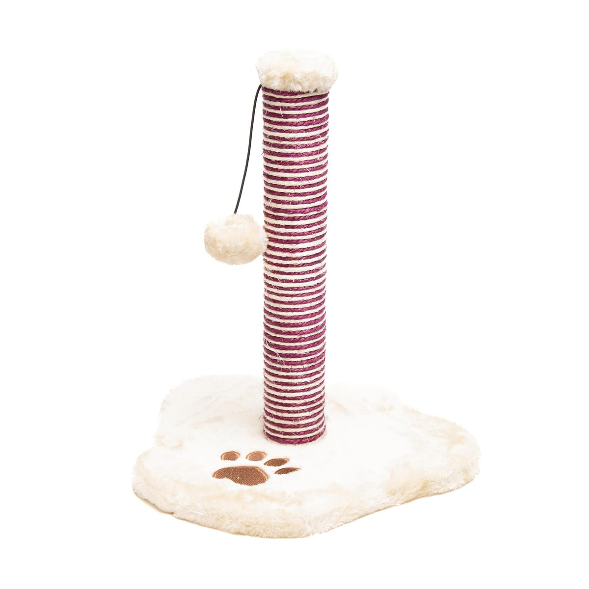 AQPET FRIENDS Kratzbaumstamm – 39 cm Beige für Katzen Katzenspielzeug Entspannung und Spaß