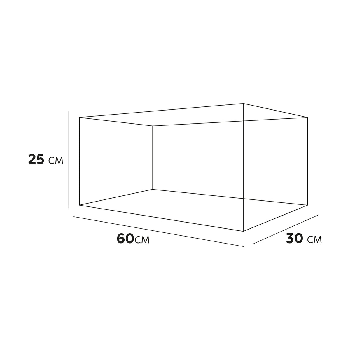AQPET GLAS-TURTLE-BECKEN TORTUGA 60 - 60X30X25 CM MIT INSEL