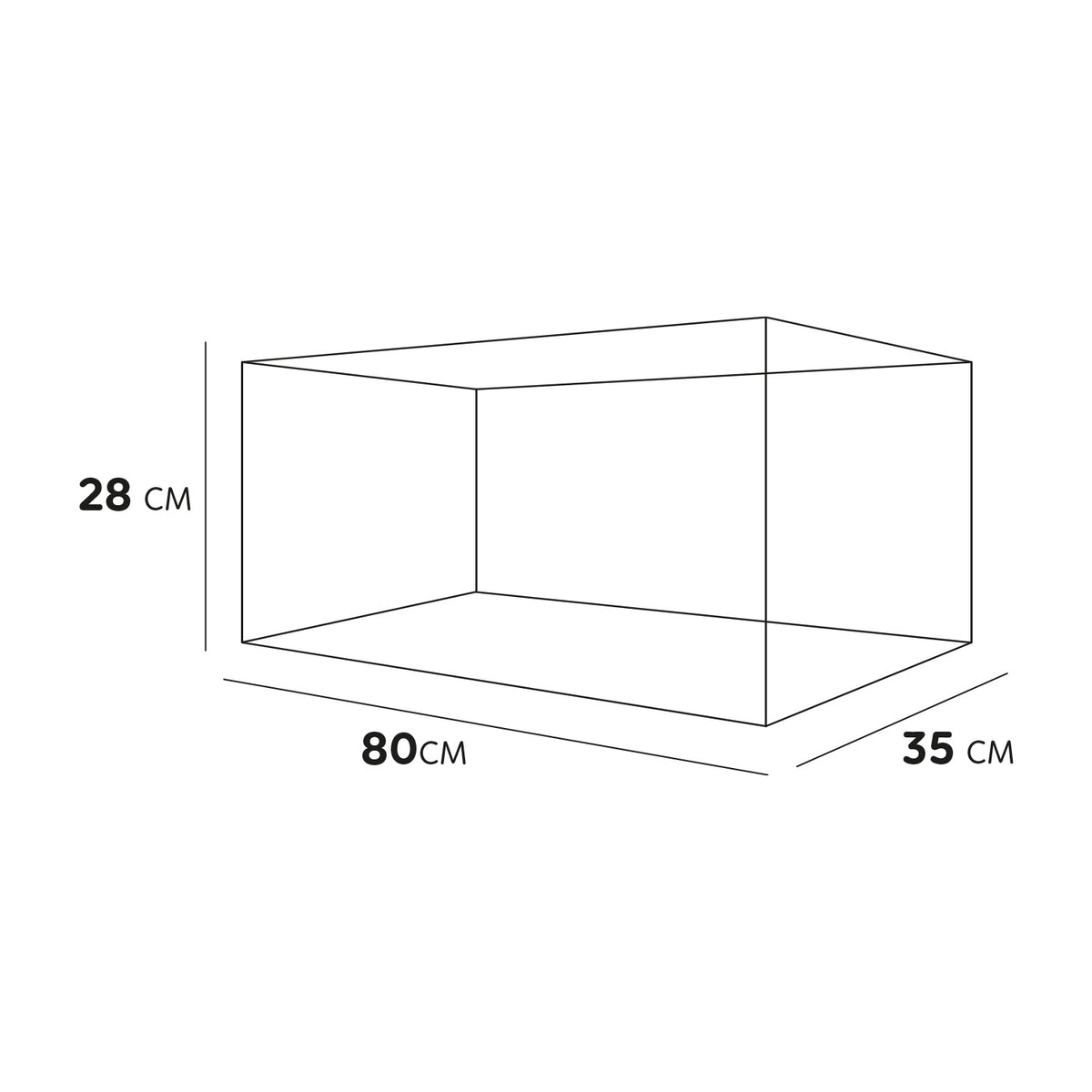 AQPET GLAS-TURTLEBECKEN TORTUGA 80 – 80X35X28 CM MIT INSEL