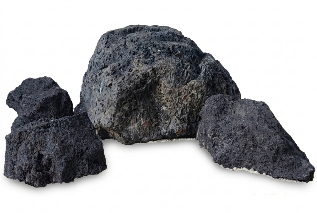 AQPET ZEN STONE MAGIC VOLCANO ROCK SCHWARZ (VE 20KG GEMISCHT)