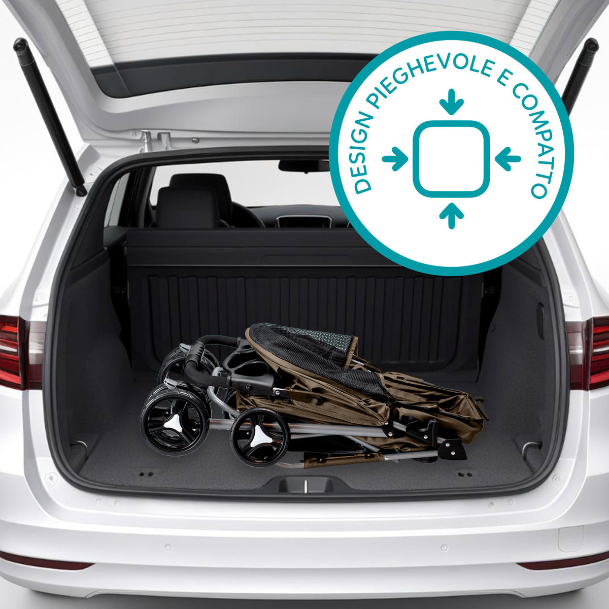 AQPET FRIENDS Bequemer und praktischer Kinderwagen für Hunde mittlerer/kleiner Größe für Hunde und Katzen Sichere Reise