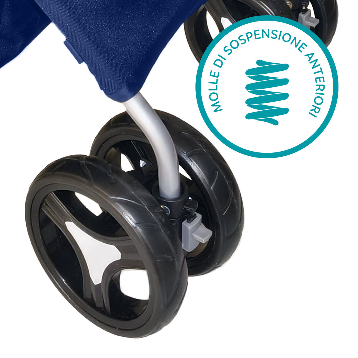 AQPET FRIENDS Bequemer und praktischer Kinderwagen für Hunde mittlerer/kleiner Größe für Hunde und Katzen Sichere Reise