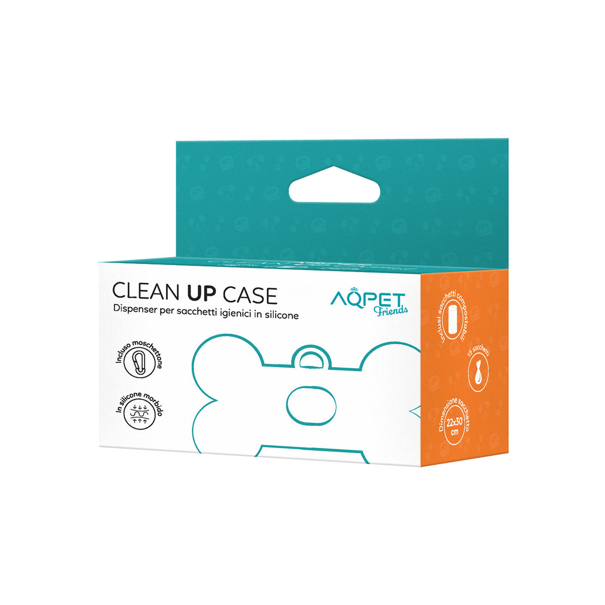 AQPET FRIENDS CleanUp Beutelspender aus Silikon inklusive Beutel