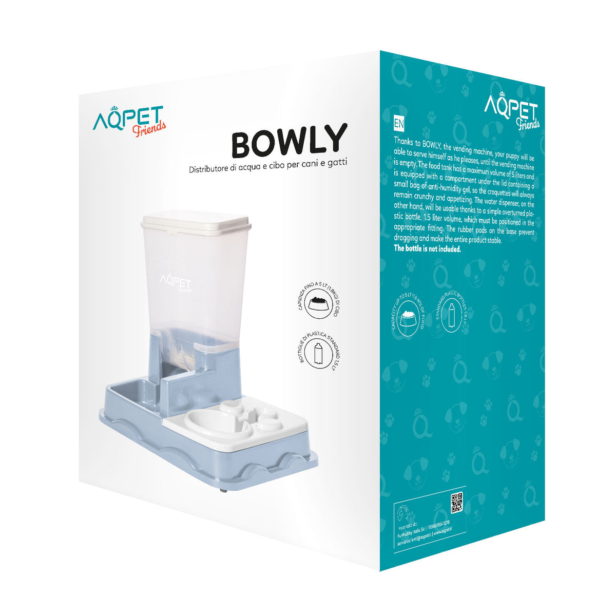 AQPET FRIENDS Bowly Futter- und Wasserspender automatisch