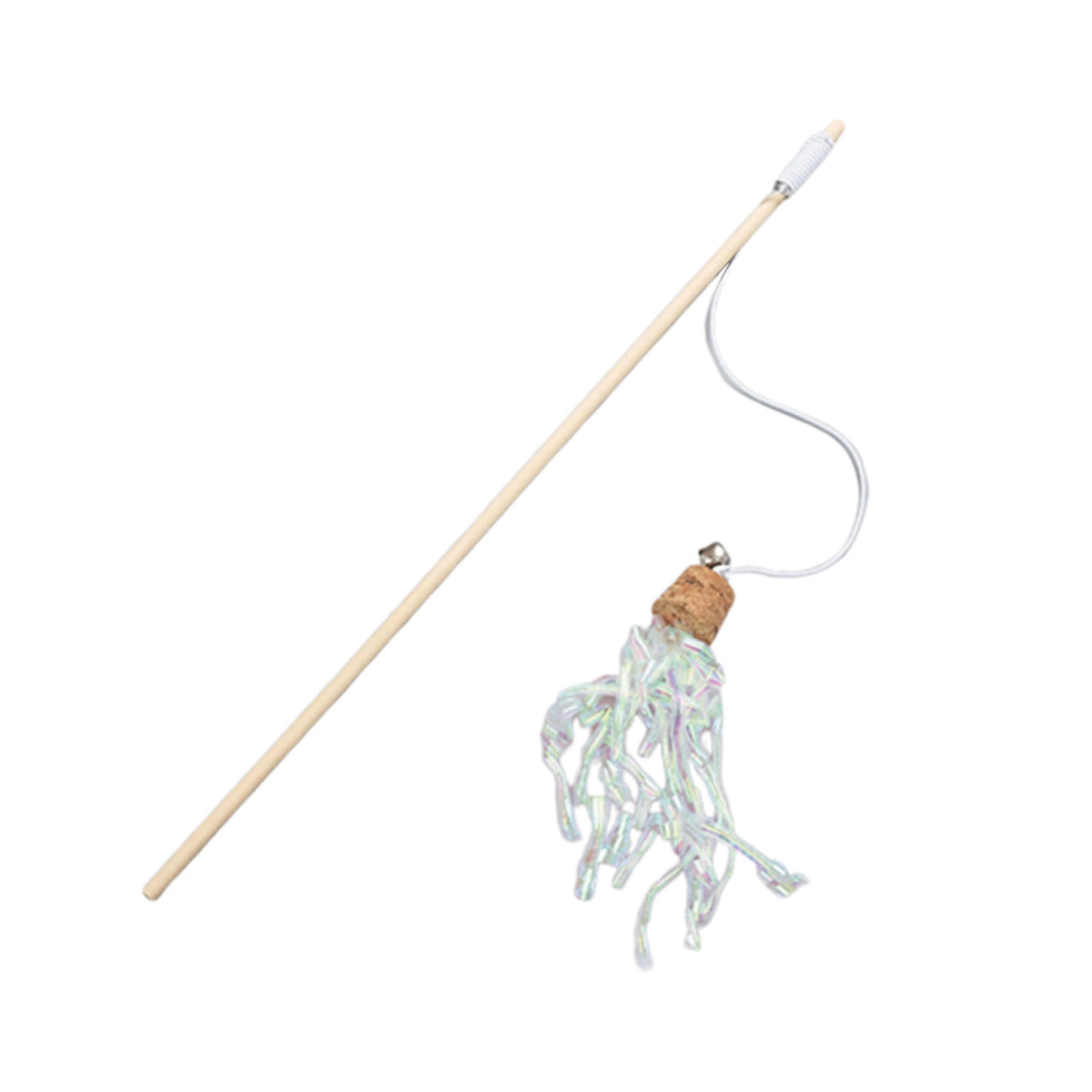 AQPET FRIENDS Katzenspielzeug Stab mit Quaste und Glöckchen - 40 cm Katzenspielzeug
