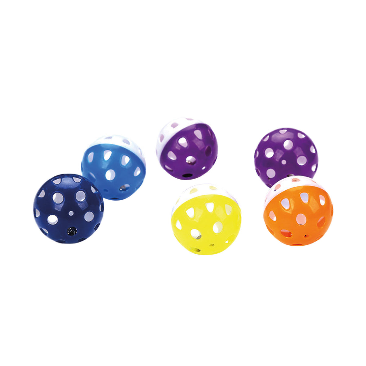 AQPET FRIENDS Katzenspielzeug Plastikball mit Rassel – 4 cm Katzenspiel