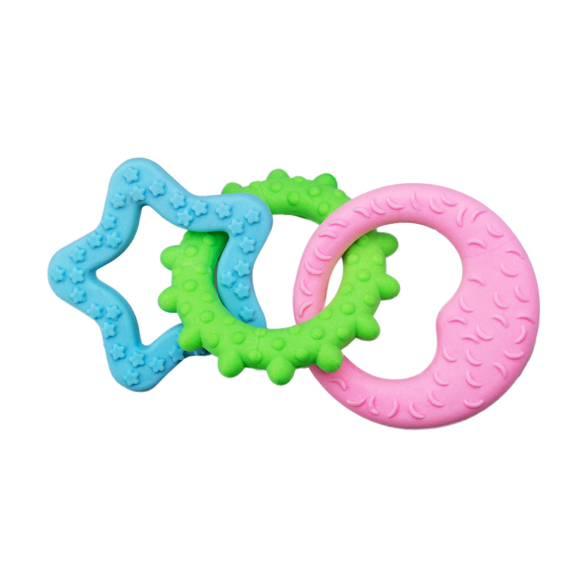 AQPET FRIENDS AQPET Hundespielzeug Dentale Gummikette mit Formen 18 X 8 Cm Spielzeug für Hunde Spaß Haustier