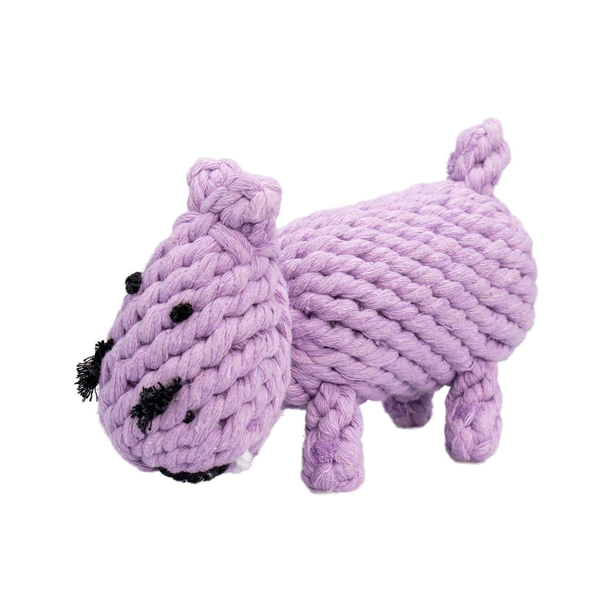 AQPET FRIENDS AQPET Hundespielzeug Seil Nilpferd aus Baumwollseil 18 x 12 cm Spielzeug für Hunde Spaß Haustier