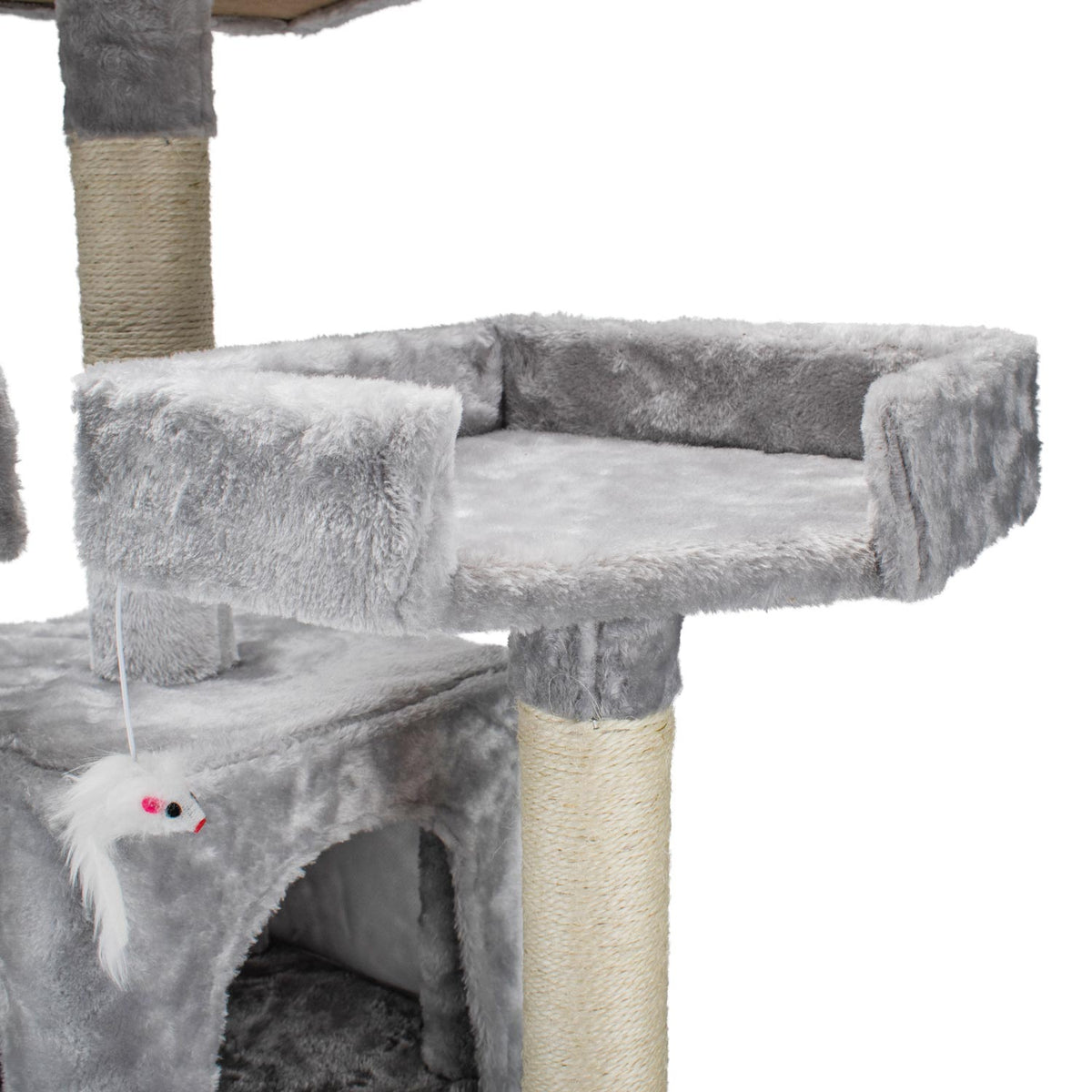 AQPET FRIENDS Kratzbaum Manhattan aus Sisal 170 cm für Katzen – Spiel, Spaß und Entspannung