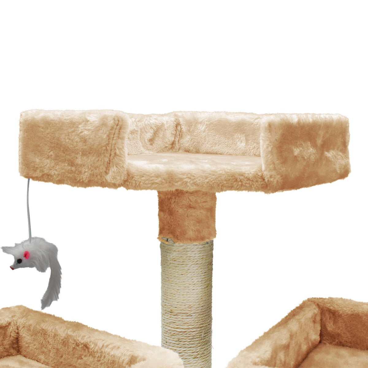 AQPET FRIENDS Kratzbaum Manhattan aus Sisal 170 cm für Katzen – Spiel, Spaß und Entspannung