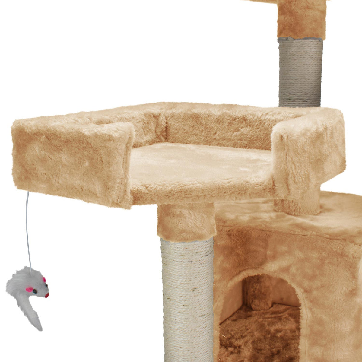 AQPET FRIENDS Kratzbaum Manhattan aus Sisal 170 cm für Katzen – Spiel, Spaß und Entspannung