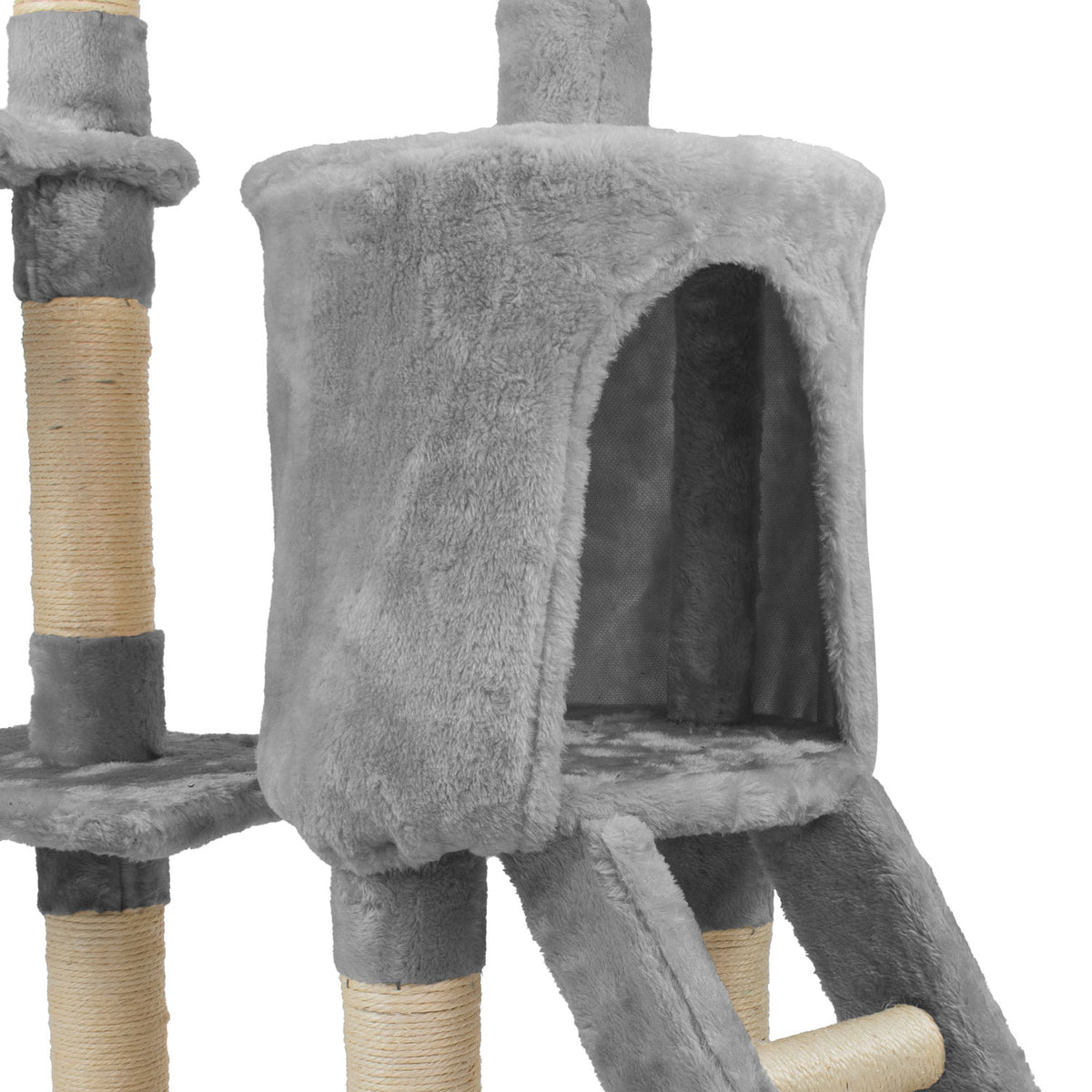 AQPET FRIENDS Kratzbaum Paris aus Sisal 138 cm für Katzen, Spielzeug Katze Entspannung & Spaß