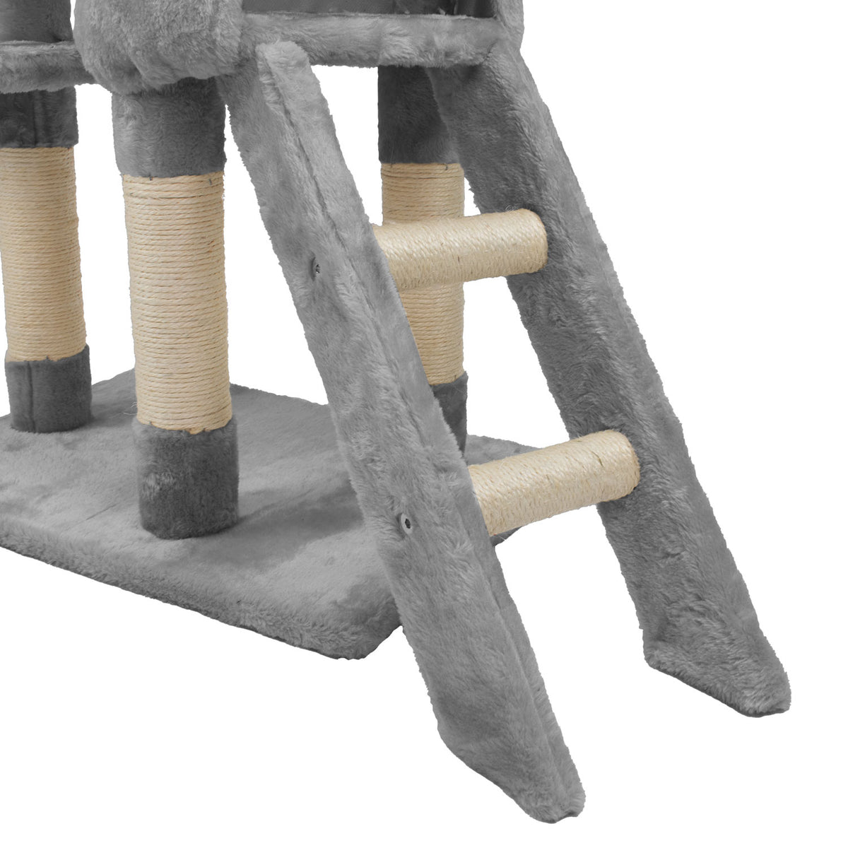 AQPET FRIENDS Kratzbaum Paris aus Sisal 138 cm für Katzen, Spielzeug Katze Entspannung & Spaß
