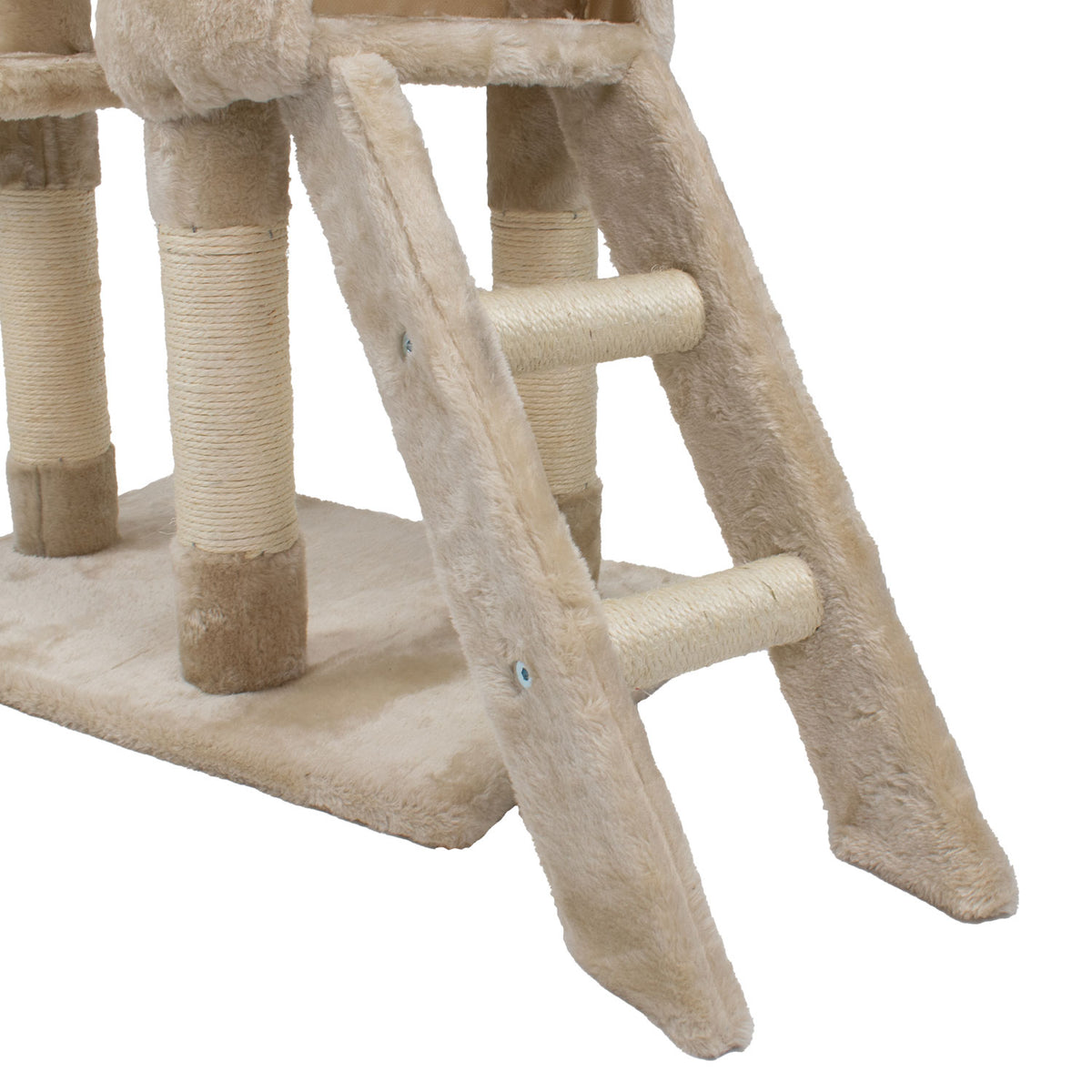 AQPET FRIENDS Kratzbaum Paris aus Sisal 138 cm für Katzen, Spielzeug Katze Entspannung & Spaß