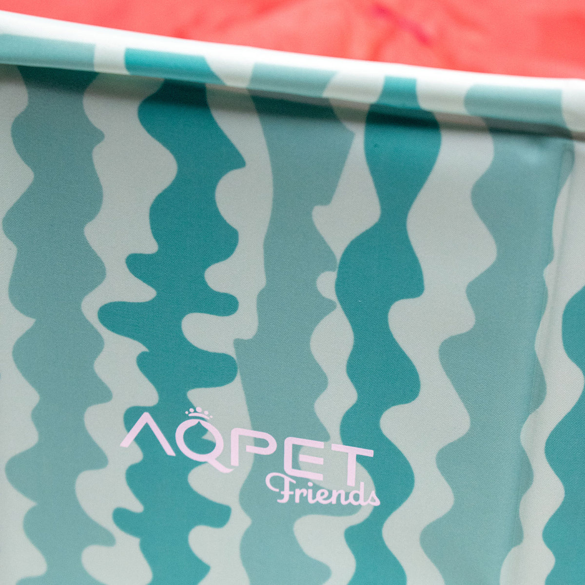 AQPET FRIENDS Hundepool Schwimmbecken Fruit-Design Für Hunde Zusammenklappbar Kratzfest Outdoor Garten