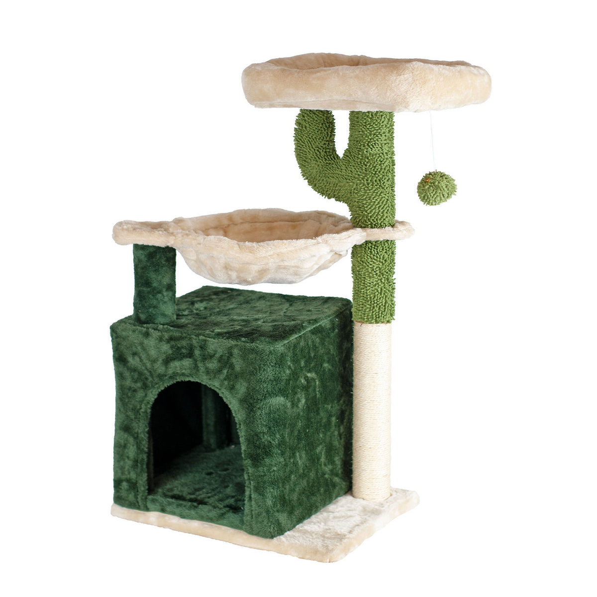 AQPET FRIENDS Kratzbaum Mexico 40X30X75 Cm Für Katzen Spielzeug Katze Entspannung Und Spaß