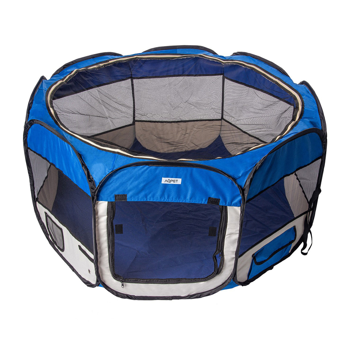 AQPET FRIENDS Box für Tiere Hunde und Katzen Welpen faltbares Gehege aus wasserdichtem Stoff 115x60 cm