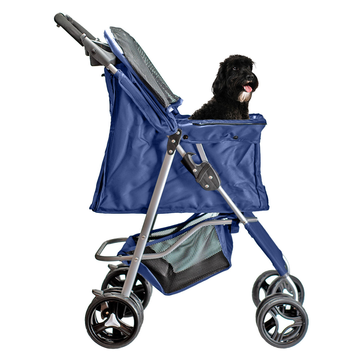 AQPET FRIENDS Bequemer und praktischer Kinderwagen für Hunde mittlerer/kleiner Größe für Hunde und Katzen Sichere Reise