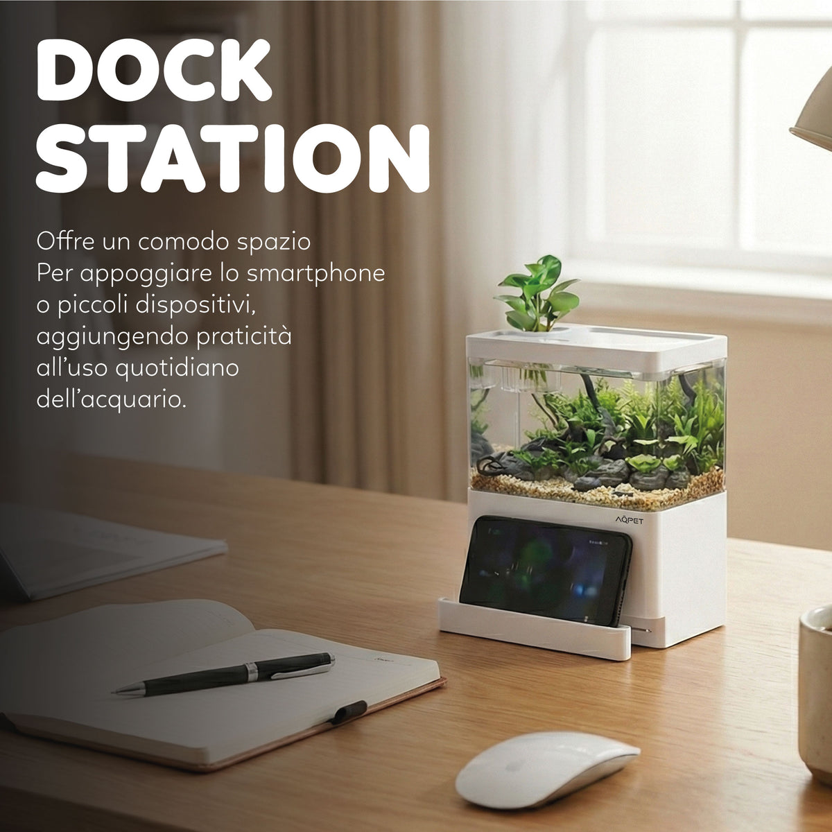 AQPET HYDO SCHREIBTISCH-AQUARIUM DOCKINGSTATION