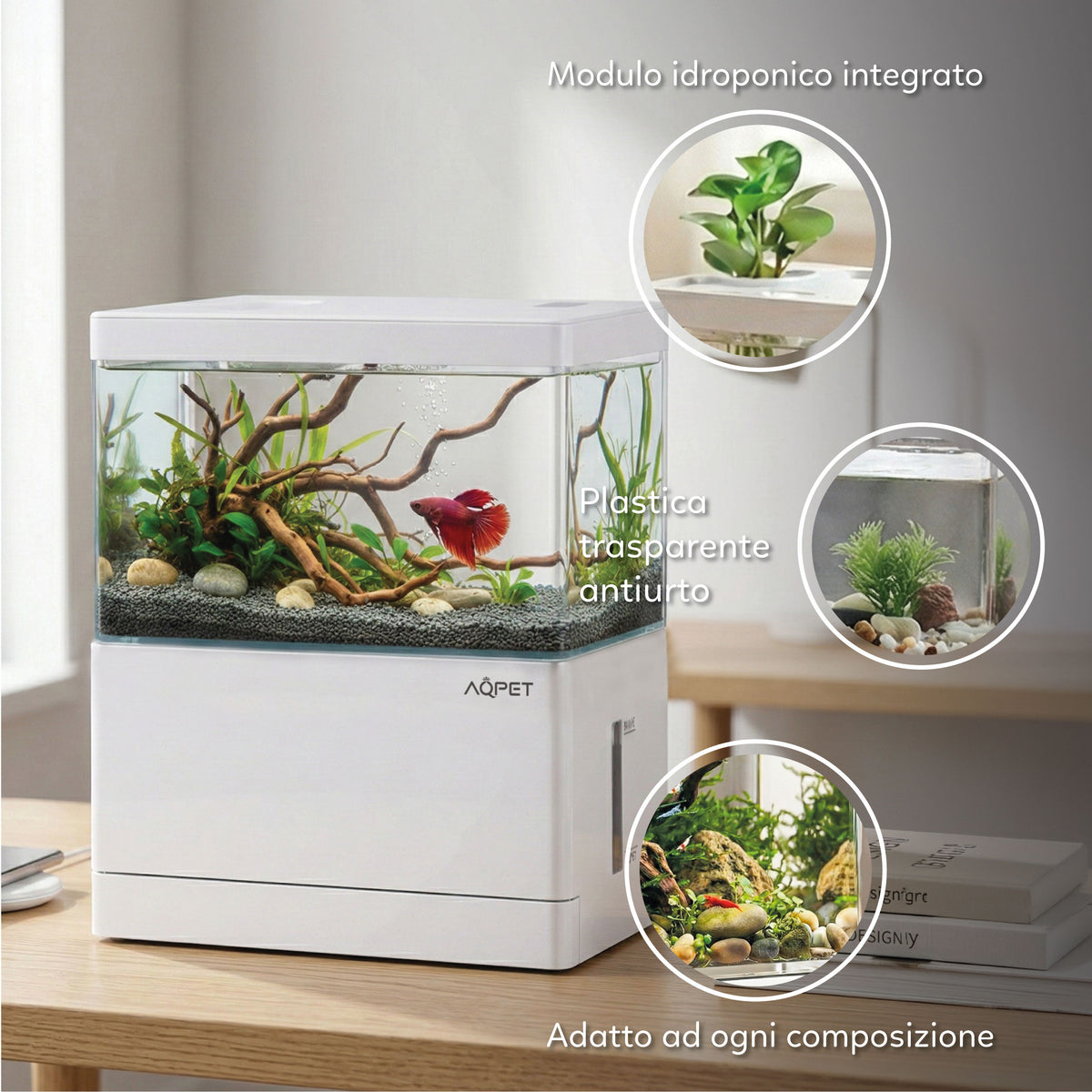 AQPET HYDO SCHREIBTISCH-AQUARIUM DOCKINGSTATION