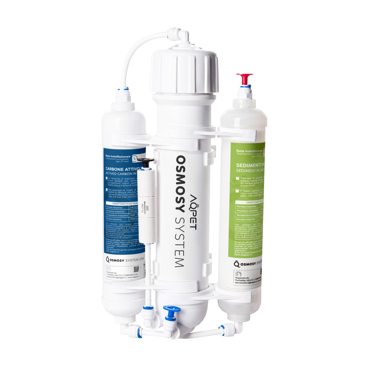 AQPET OSMOSE3 3-STUFIGE IN-LINE-UMKEHROSMOSEANLAGE
