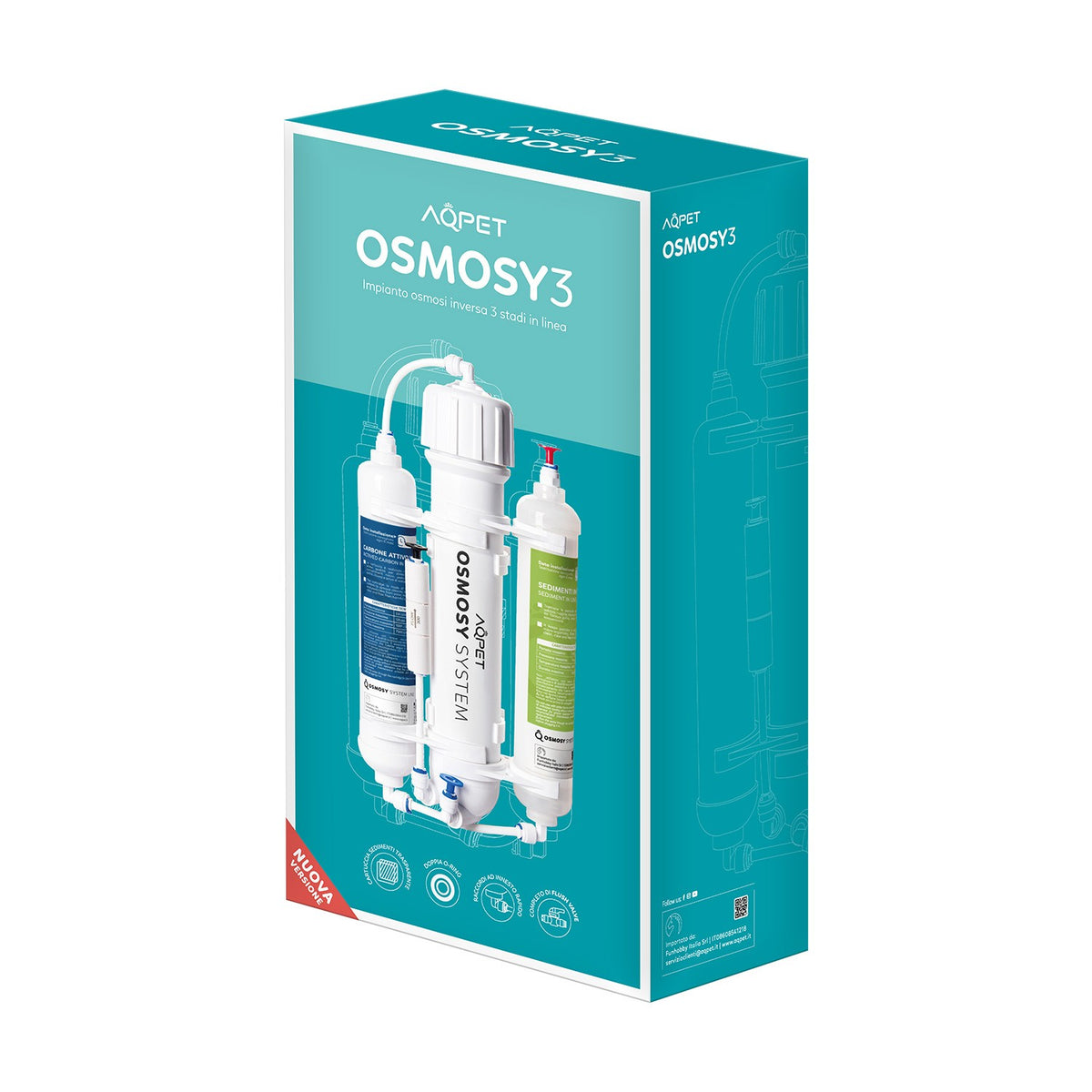 AQPET OSMOSE3 3-STUFIGE IN-LINE-UMKEHROSMOSEANLAGE