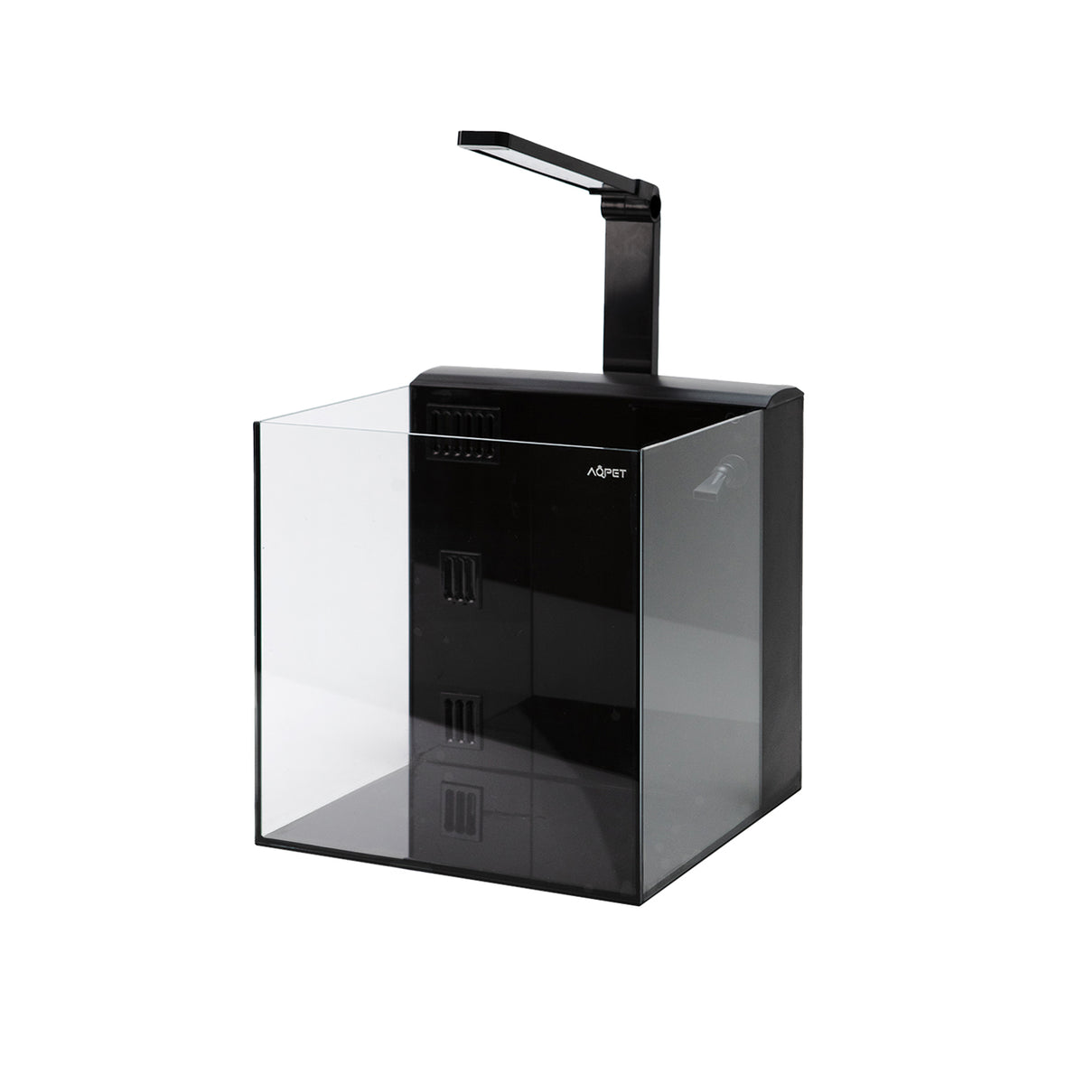 AQPET KUBIC 30 REAR SCHWARZ - MIT HINTEREM FILTER - 30X30X30 CM 5MM