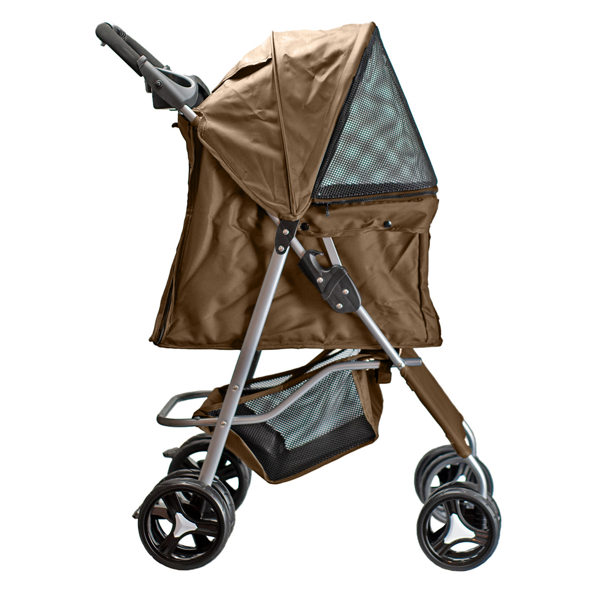 AQPET FRIENDS Bequemer und praktischer Kinderwagen für Hunde mittlerer/kleiner Größe für Hunde und Katzen Sichere Reise