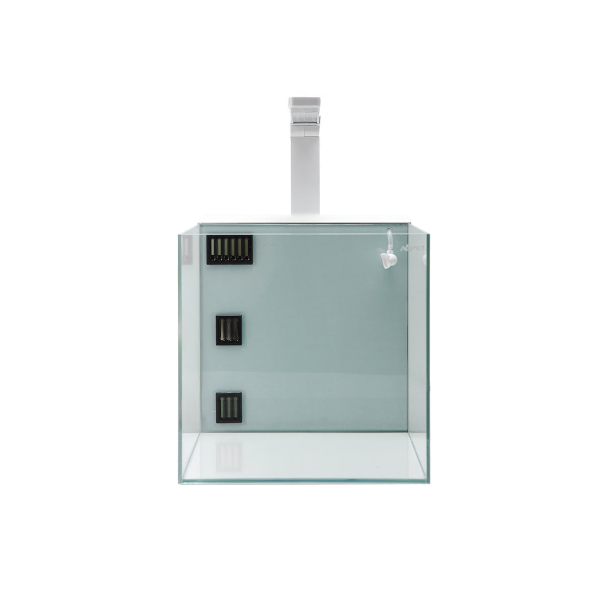 AQPET KUBIC 30 REAR WEISS - MIT HINTEREM FILTER - 30X30X30 CM 5MM