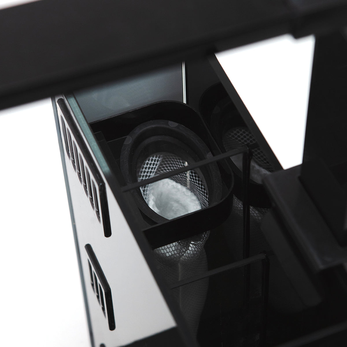 AQPET AQUA 60 HINTEN SCHWARZ - MIT HINTEREM FILTER - 60X30X30 CM 6 MM