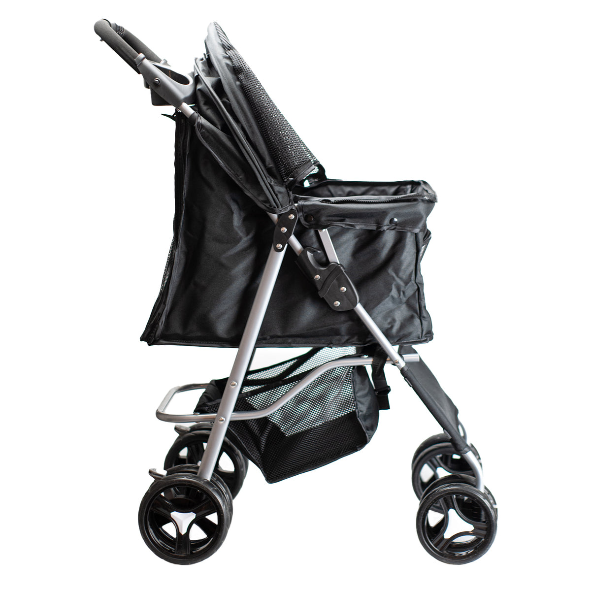 AQPET FRIENDS Bequemer und praktischer Kinderwagen für Hunde mittlerer/kleiner Größe für Hunde und Katzen Sichere Reise