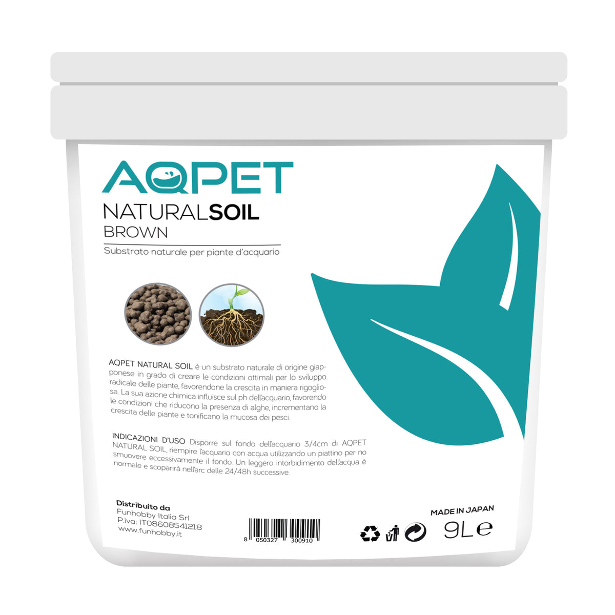 AQPET NATURAL SOIL BODEN BRAUN 3 LT