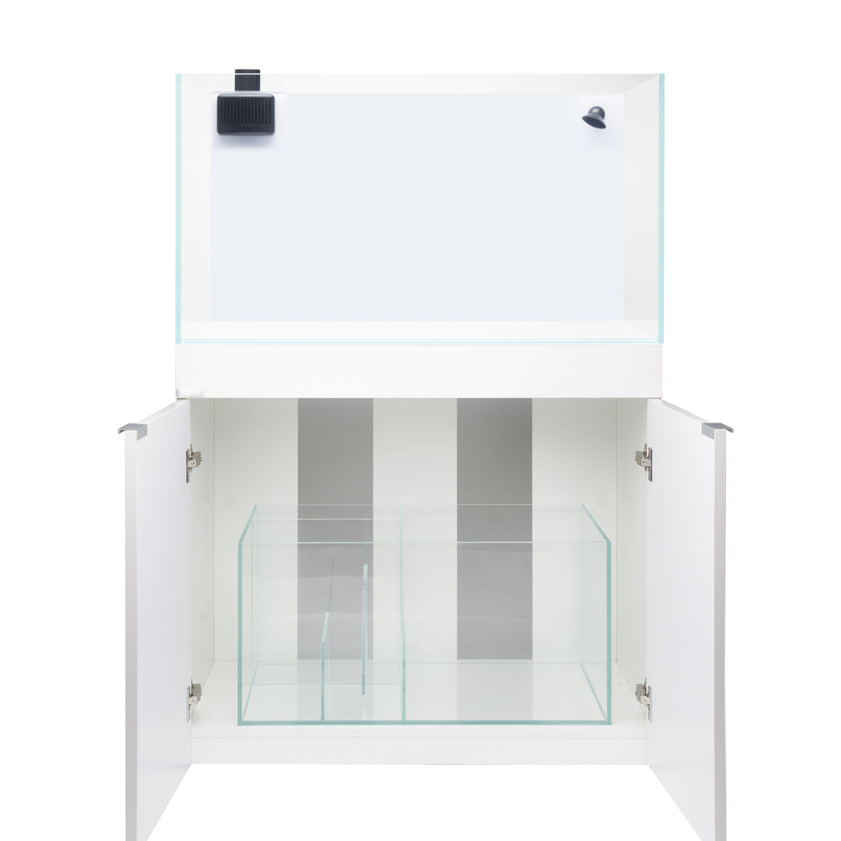 AQPET AQUARIUM-SET AQUA 90 REEF AUS OPTIWHITE-GLAS, WEISS