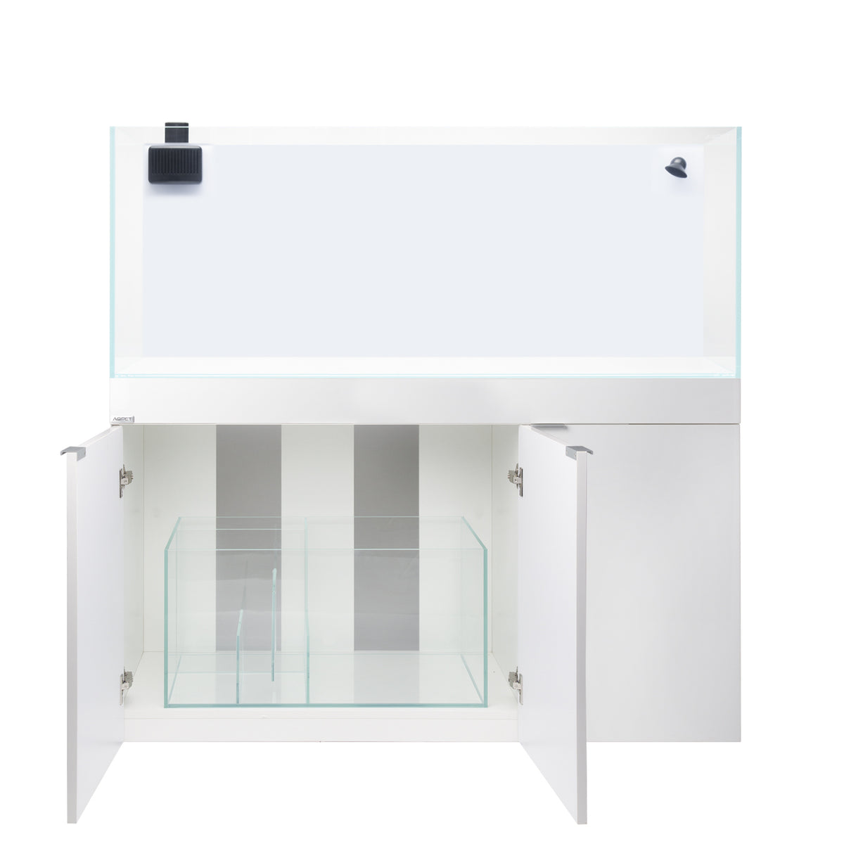 AQPET AQUA 120 Riff-Aquarium-Set aus extralarem Glas, Farbe Schwarz