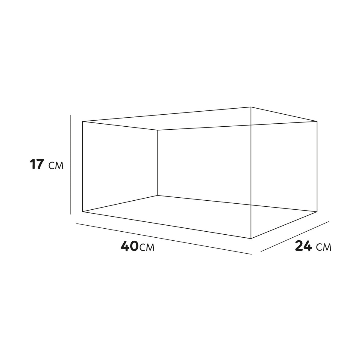 AQPET GLAS-SCHILDKRÖTENBECKEN TORTUGA 40 - 40X24X17 CM MIT INSEL