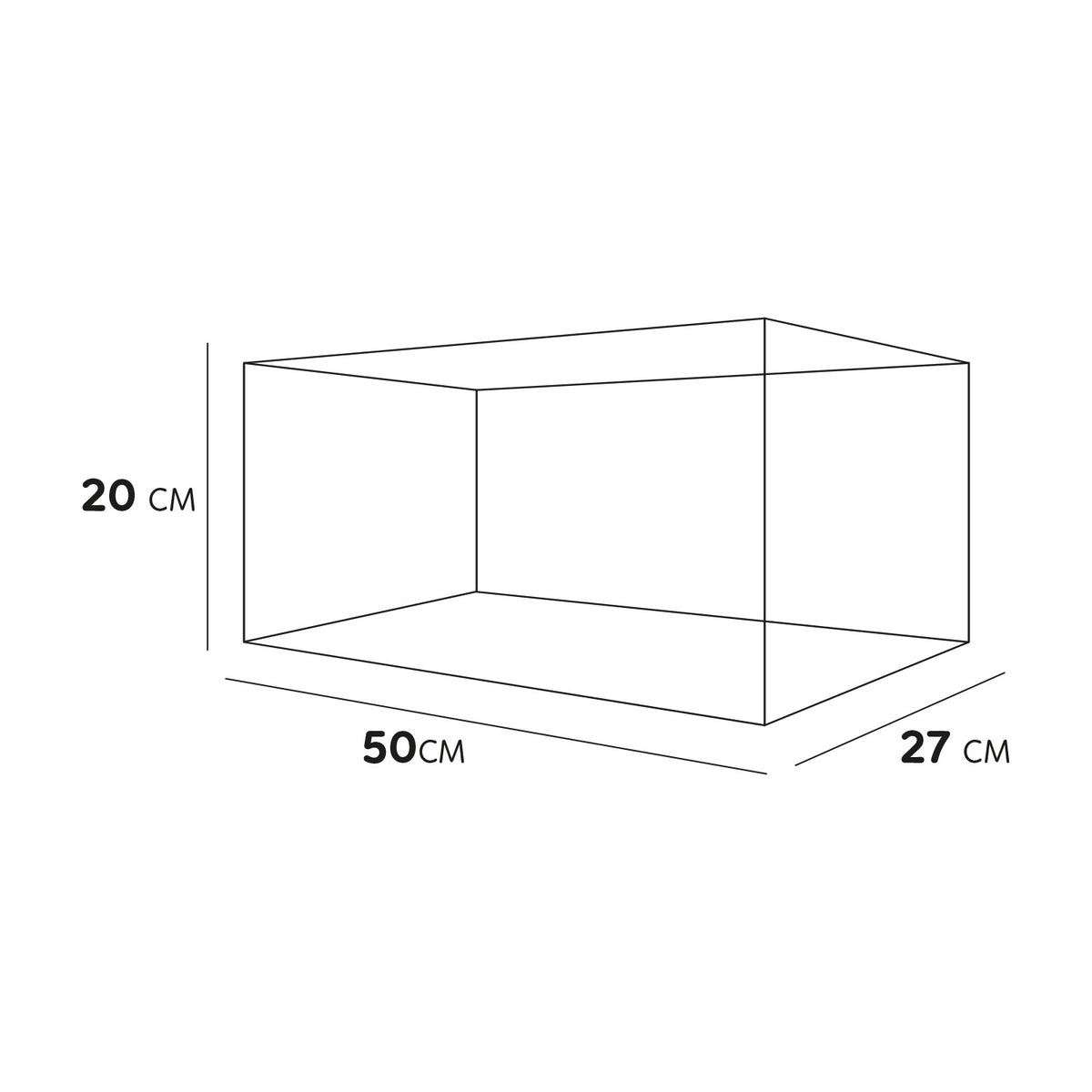 AQPET GLAS-TURTLEBECKEN TORTUGA 50 - 50X27X20 CM MIT INSEL