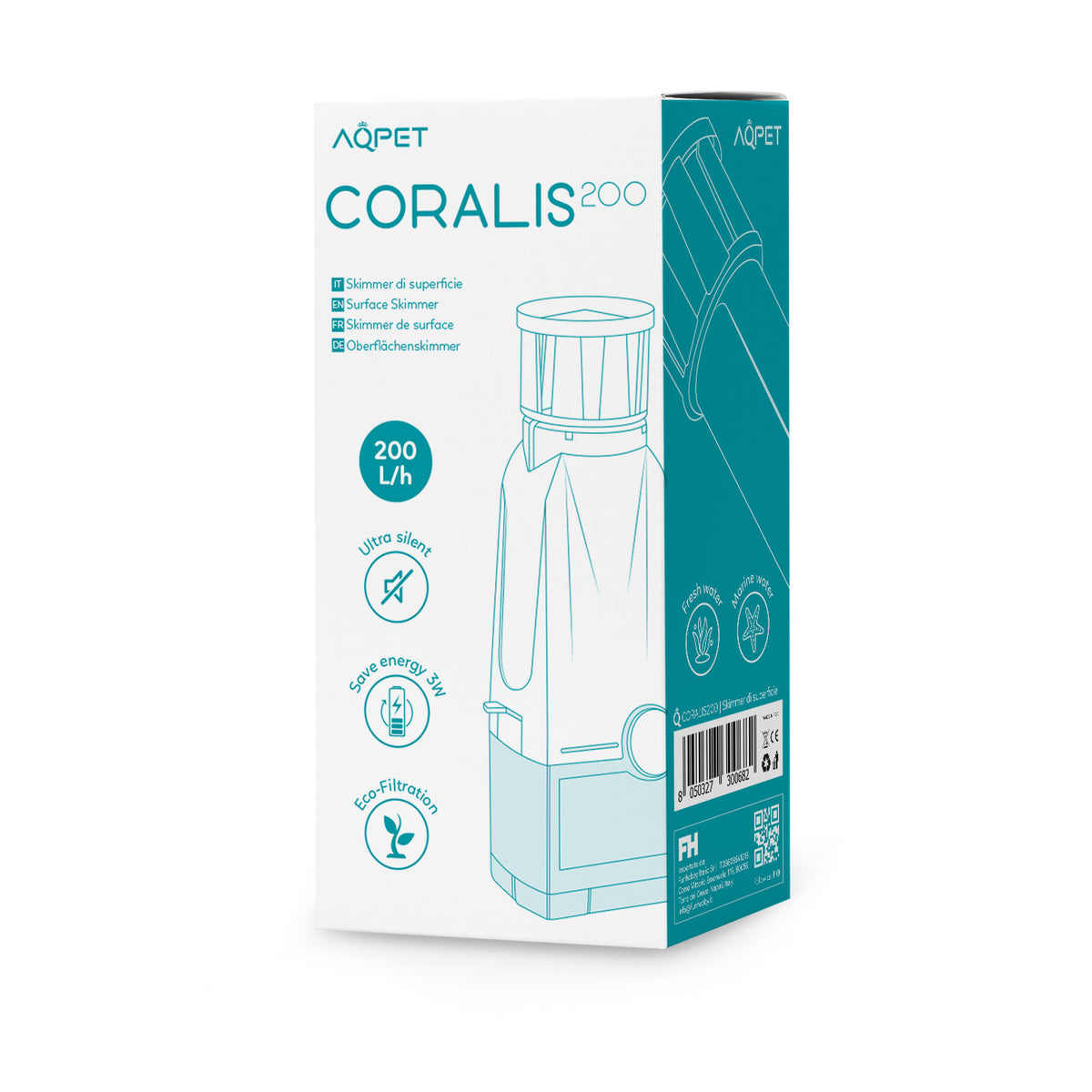 AQPET CORALIS 200 OBERFLÄCHENABSCHÄUMER PUMPE 200 LT/H